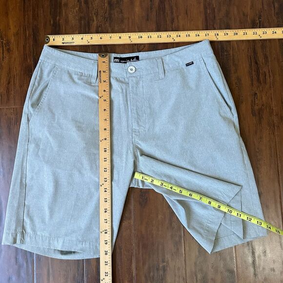 TRAVIS MATHEW 9.5" Beck Golf Performance Shorts Stretch Pockets in Taupe - Picture 9 of 9